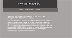 Desktop Screenshot of gameshotphotos.com